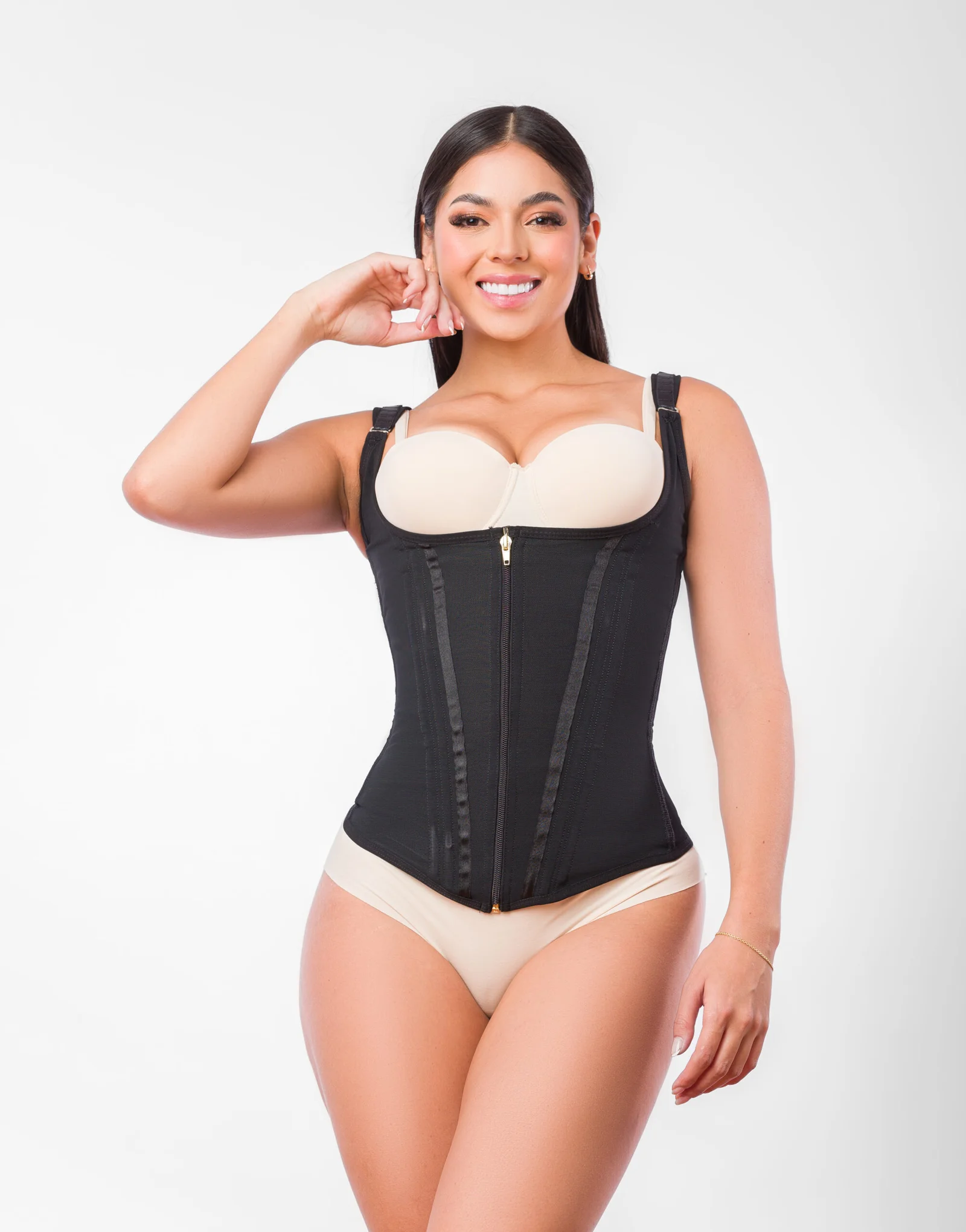 Vista 2 de CHALECO EXTREMO DOBLE AJUSTE - COLOR: BEIGE, TALLA: S